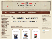 Tablet Screenshot of oldwest.cz